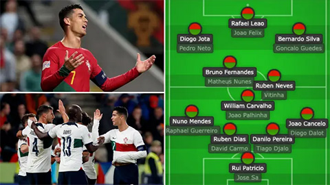 Chiều sâu đội hình của Bồ Đào Nha cho thấy nên loại bỏ Ronaldo