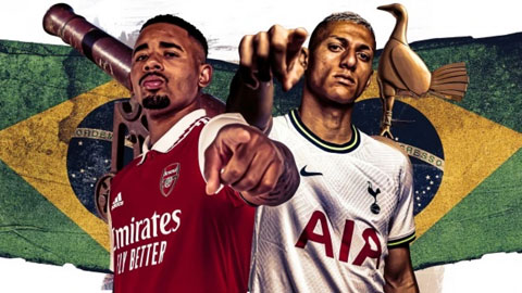 Những ngôi sao Nam Mỹ như Jesus (trái) của Arsenal hay Richarlison bên phía Tottenham sẽ khiến trận derby nóng hơn, hấp dẫn hơn 
