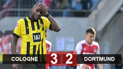 Kết quả Cologne 3-2 Dortmund: Dortmund tự bắn vào chân