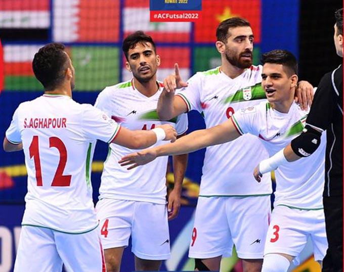 ĐT futsal Iran đang được đánh giá cao hơn Việt Nam trong trận tứ kết