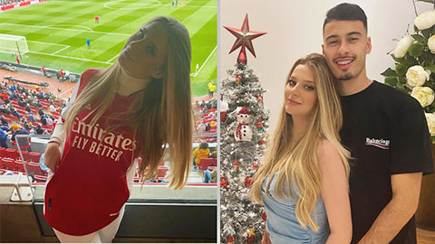 Martinelli có bạn gái là siêu fan Arsenal