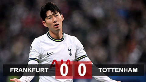 Kết quả Frankfurt vs Tottenham: Spurs lại gây thất vọng