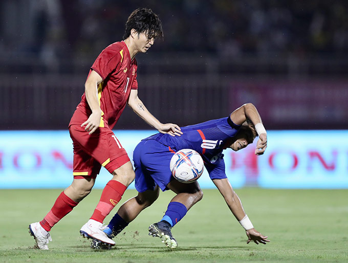 ĐT Việt Nam cùng bảng với Singapore tại AFF Cup 2022 - Ảnh: VFF