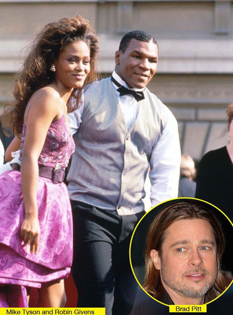 Người vợ đầu Givens khiến Tyson đau đớn nhất khi ngoại tình với tài tử điện ảnh Brad Pitt