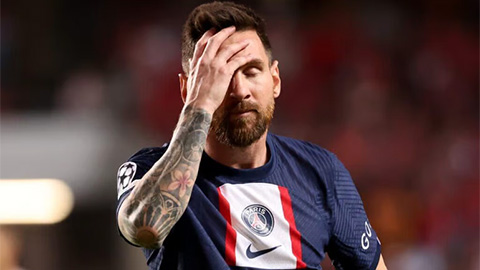 Messi bỏ lỡ trận PSG vs Benfica ở Champions League
