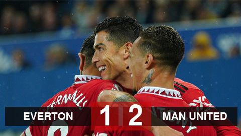 Kết quả Everton vs Man United: Antony và Ronaldo ghi bàn, Quỷ đỏ áp sát top 4