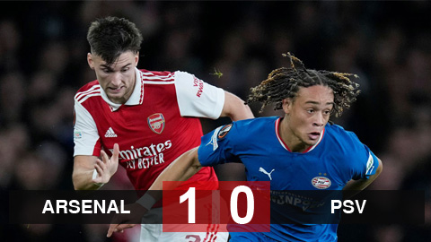 Kết quả Arsenal vs PSV: Xhaka ghi bàn duy nhất, Arsenal lọt vào vòng knock-out Europa League