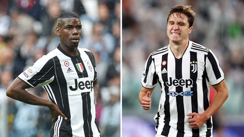 Juventus đau đầu với hai bệnh binh Chiesa và Pogba