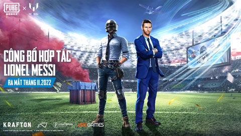 Hợp tác giữa PUBG Mobile và Lionel Messi sẽ giới thiệu bộ sưu tập trang phục in-game độc đáo và nhiều vật phẩm giới hạn khác