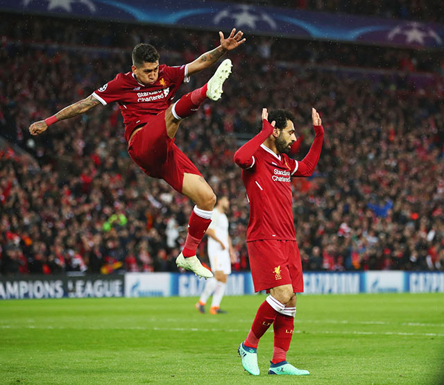 Bộ đôi Salah (dưới)-Firmino sẽ giúp chủ nhà Liverpool “bay” trước đối thủ  Southampton đang có nhiều biến động