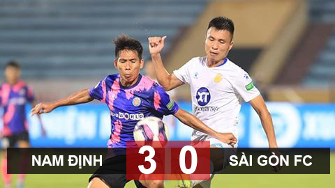 Thắng tưng bừng Sài Gòn FC, Nam Định chính thức trụ hạng