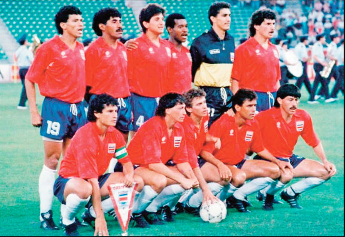 Costa Rica chỉ đứng dưới Brazil ở vòng bảng Cúp Thế giới 1990