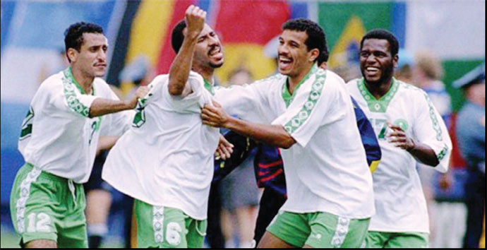 ĐT Saudi Arabia chính là niềm tự hào của bóng đá châu Á tại Italia '90