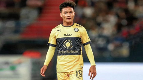 Quang Hải tiếp tục không được đá phút nào trong trận hòa của Pau FC