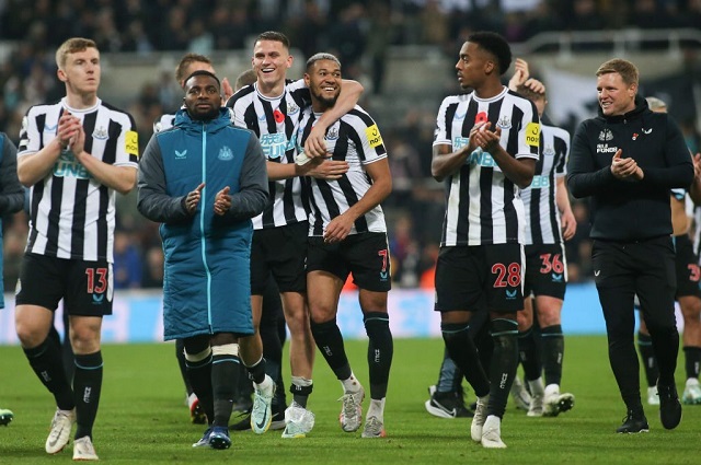 Newcastle hiện đã có 30 điểm với 8 chiến thắng kể từ đầu mùa