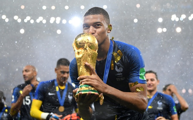 Mbappe giành được chức vô địch thế giới khi còn rất trẻ tại World Cúp 2018