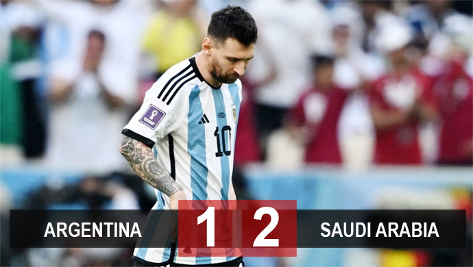 Kết quả Argentina 1-2 Saudi Arabia: Hiên ngang Tây Á!