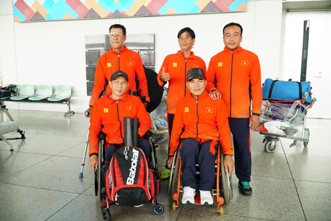 ĐT quần vợt xe lăn Việt Nam lên đường sang Malaysia dự vòng loại giải quần vợt xe lăn BNP Paribas World Team Cup 2020