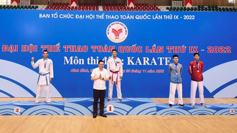 Karate Bình Dương có huy chương trong ngày thi đấu đầu tiên