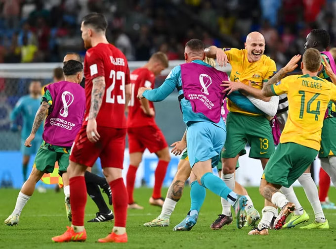 Australia từ vòng play-off liên lục địa giờ đã có vé vào vòng 1/8 World Cup 2022