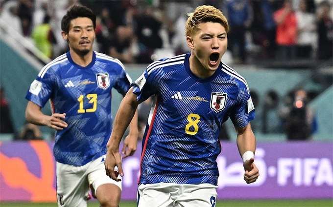 Cả 4 bàn thắng của Nhật Bản ở World Cup 2022 đều được ghi trong hiệp 2