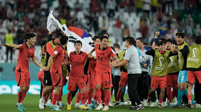 Hàn Quốc đang tạo nên nhiều bất ngờ tại World Cup 2022
