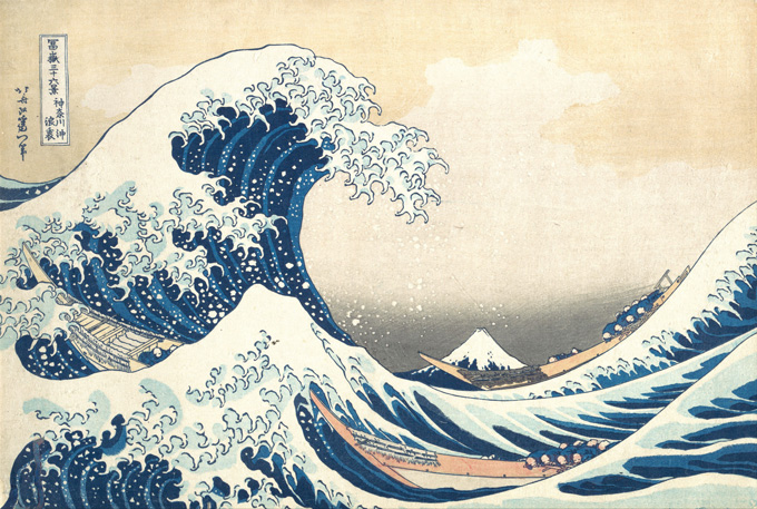 Kiệt tác "Sóng lừng ngoài khơi Kanagawa" của nghệ thuật Nhật Bản
