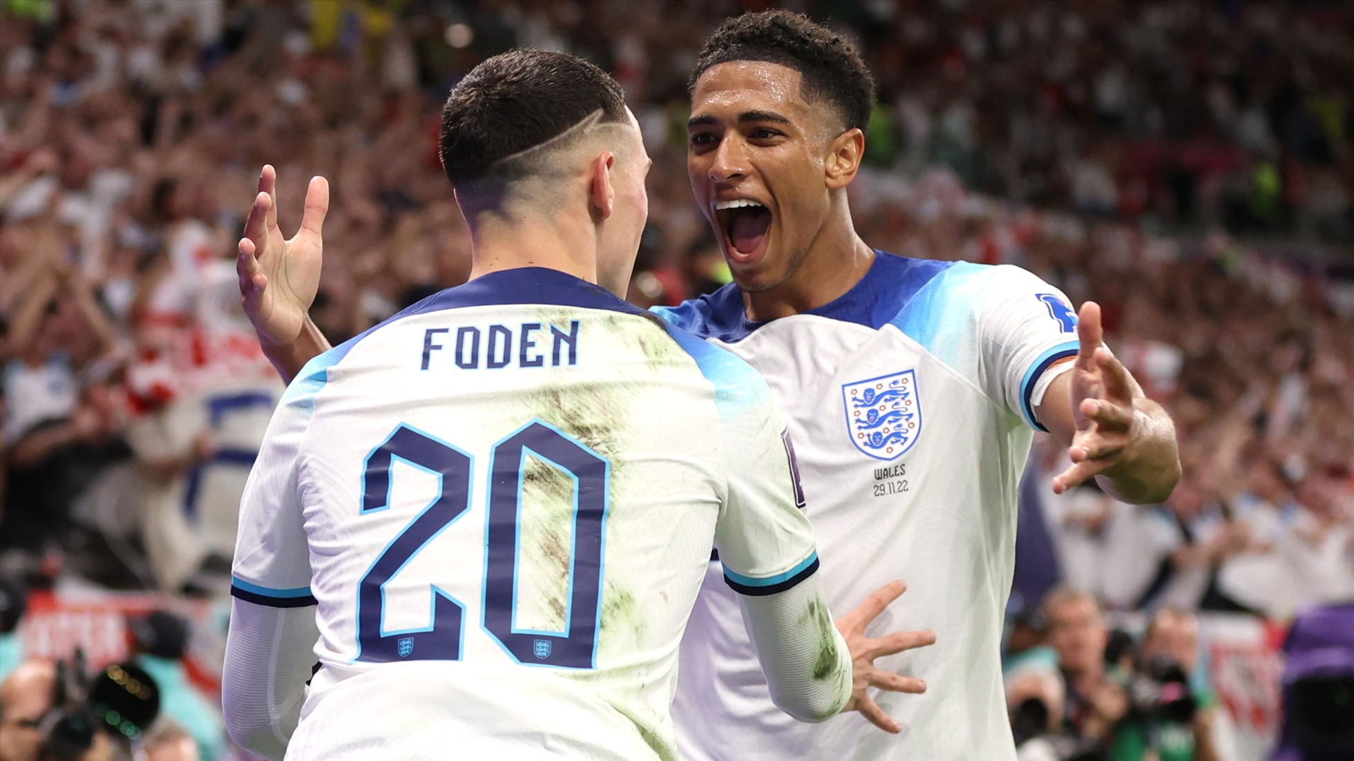Foden và Bellingham chính là những nhân tố trẻ trung của ĐT Anh tại World Cup 2022
