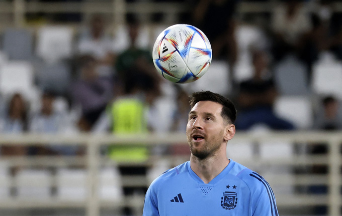 Messi đang tỏ ra đầy thoải mái tại World Cup 2022