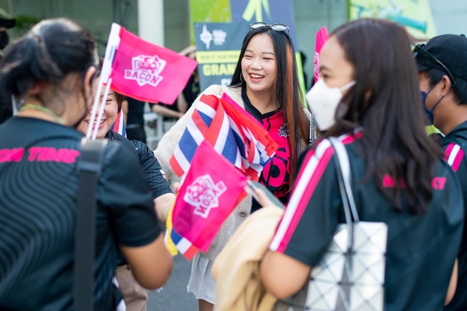 Những hâm mộ tới từ Thái Lan để cổ vũ cho đội tuyển Bacon Time