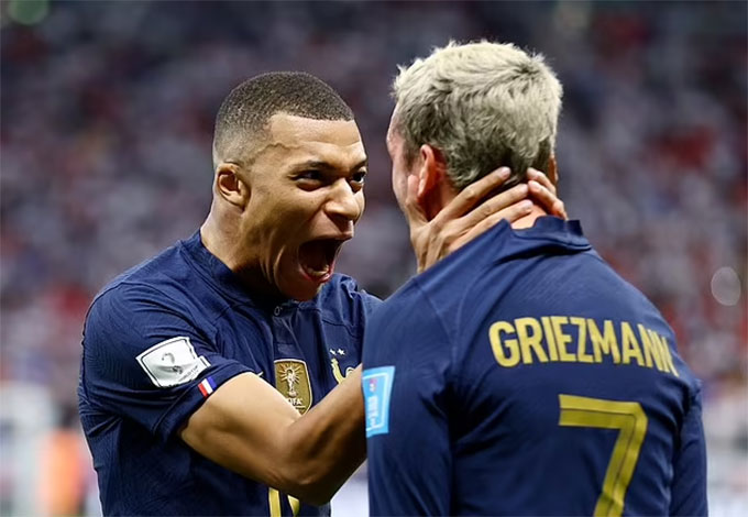 Griezmann đang dẫn đầu danh sách vua kiến tạo ở World Cup 2022