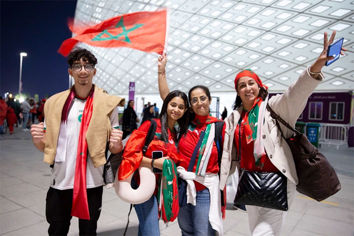 Người Morocco đã có một đêm không ngủ khi đội nhà lọt  vào bán kết World Cup 2022