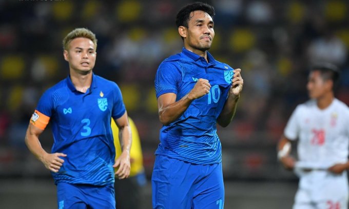Thái Lan có nhiều sự thay đổi về chiến thuật trong trận thắng đậm 6-0 trước Myanmar 