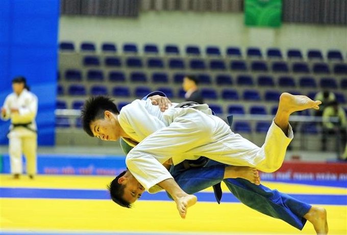 Môn judo đã kết thúc với ngôi đầu thuộc về TP.HCM. Ảnh: Bùi Lượng