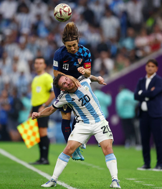 Màn trình diễn ấn tượng của Modric là chưa đủ để giúp Croatia đánh bại một Argentina xuất sắc hơn