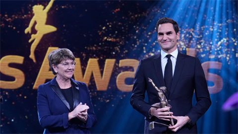 Federer nhận giải thành tựu trọn đời ở quê nhà Thụy Sỹ