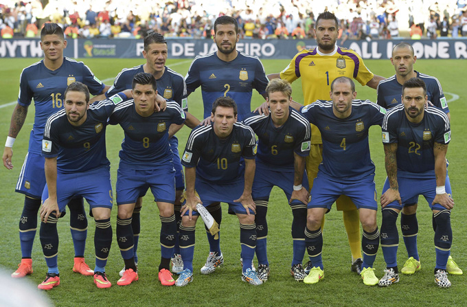 Đội hình đá chính của ĐT Argentina ở chung kết World Cup 2014
