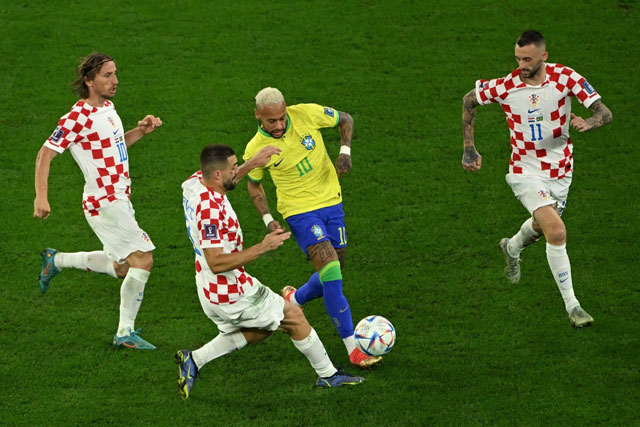 Bộ ba Modric - Kovacic - Brozovic luôn giữ được thế trận cực tốt trong trận thắng Brazil tại tứ kết