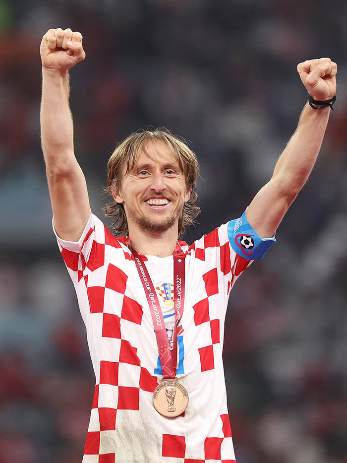 Niềm vui và hạnh phúc của lão tướng Luka Modric sau khi giúp ĐT Croatia giành Hạng Ba chung cuộc tại VCK World Cup 2022