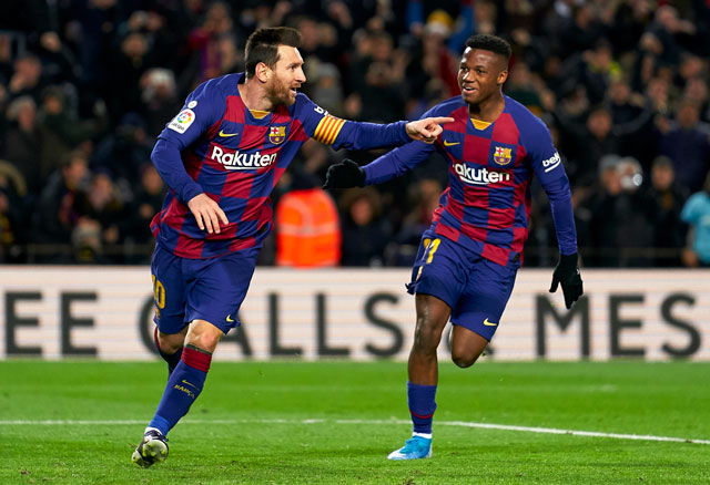 Ansu Fati chia vui cùng Messi khi siêu sao người Argentina còn khoác áo Barca