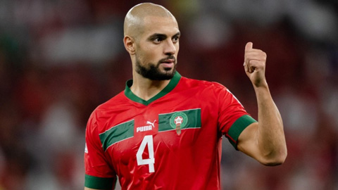 Amrabat đã thi đấu rất hay tại World Cup 2022 trong màu áo ĐT Morocco