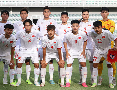 U20 Việt Nam với nhiều cầu thủ có kinh nghiệm trận mạc đang thi đấu V.League