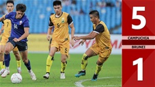 VIDEO bàn thắng Campuchia vs Brunei: 5-1 (Bảng A - AFF Cup 2022)