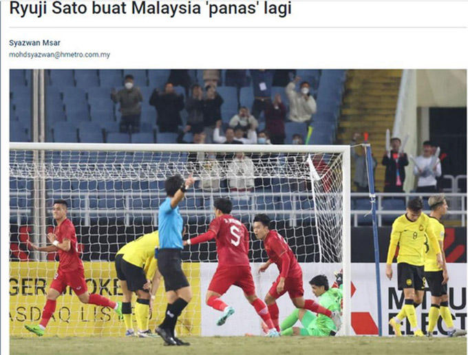 Báo chí Malaysia chỉ trích trọng tài Sato