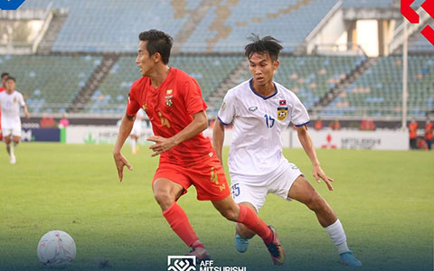 Lào buôc Myanmar bị loại sớm khỏi AFF Cup sau trận hòa 2-2 trên sân nhà 