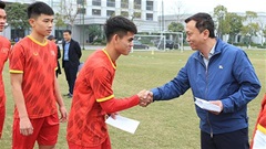 Chủ tịch VFF Trần Quốc Tuấn thăm, động viên U20 Việt Nam