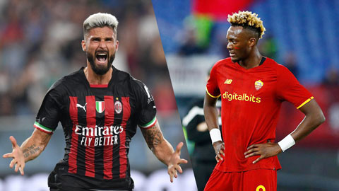 Milan vs Roma: Giroud và Abraham đang có phong độ trái ngược