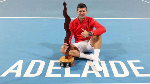 Djokovic đoạt danh hiệu đầu mùa 2023 ở Adelaide