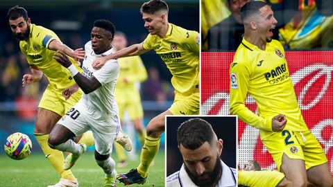 Villarreal thắng sốc Real Madrid 2-1: Real đang 'phú quý giật lùi'