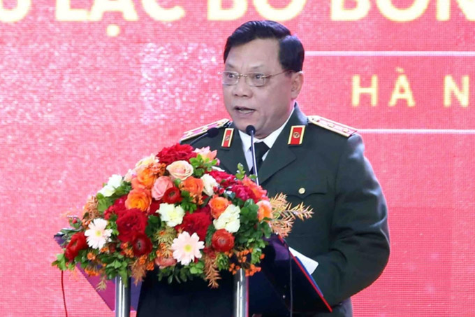 Trung tướng Nguyễn Hải Trung phát biểu bế mạc buổi Lễ.